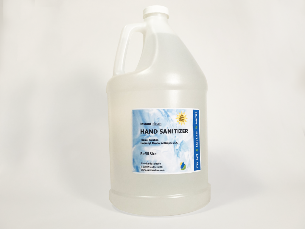 Gallon Jug Sanitizer Time